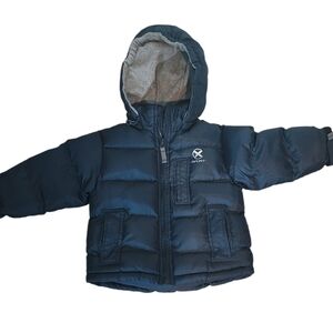 Puffer Boys WTXtreme Sport Weather Tamer Coat Jacket Navy Blue Size 3T Hood